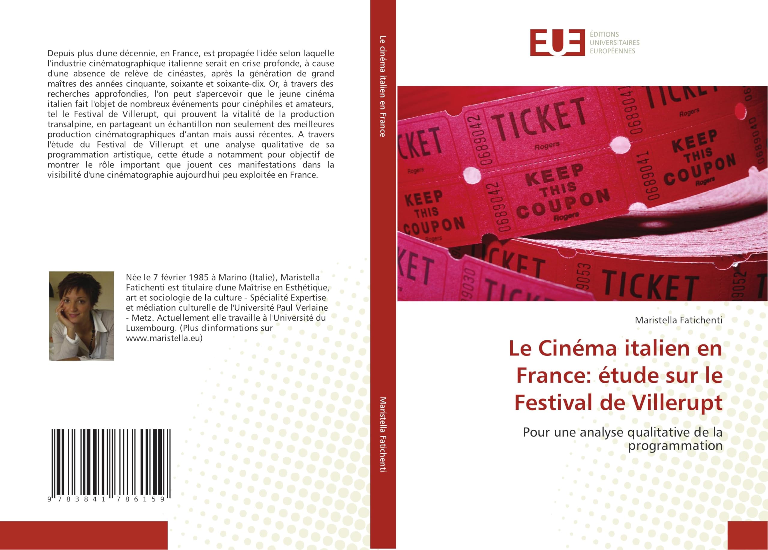 Le Cinéma italien en France : livre d'analyse sur le Festival de Villerupt