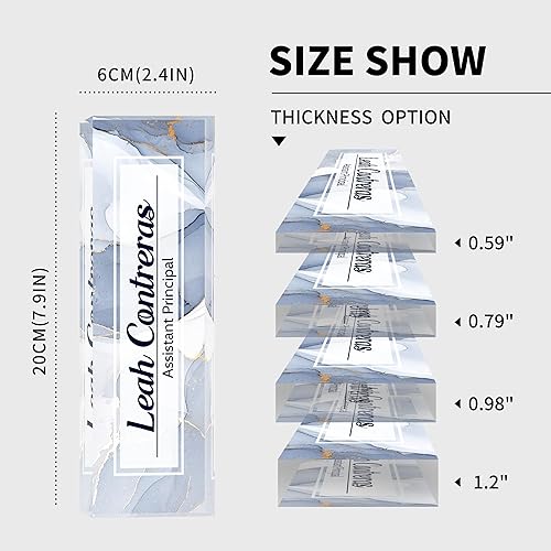 Miniatura 5 de Placa de nombre personalizada para escritorio, placa de nombre de escritorio personalizada, placa de identificación acrílica personalizada,
