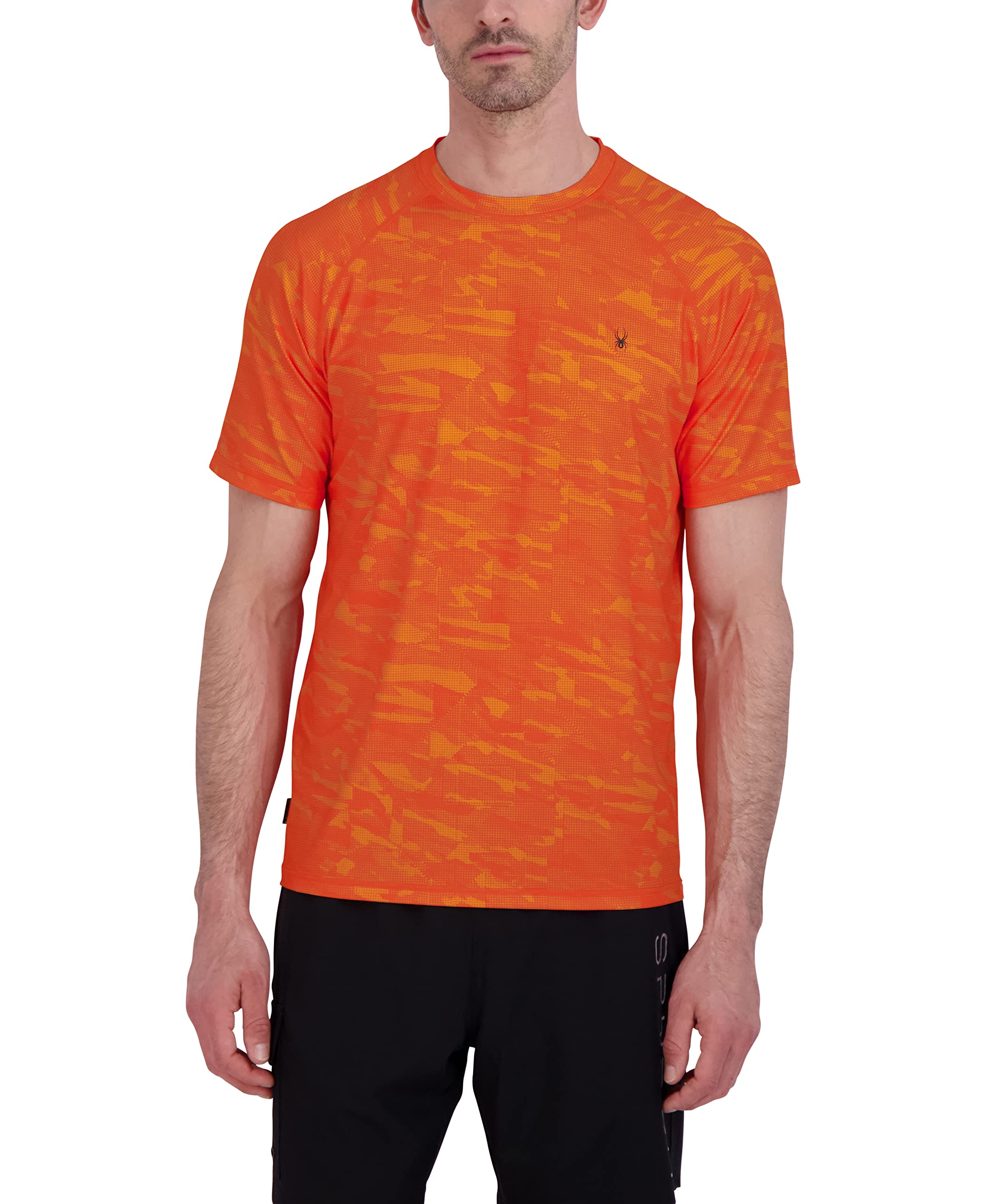 Men's Standard Quick Dry UPF Rashguard Lightweight Short Sleeve Digital Camo Hybrid Swim Shirt-image-6