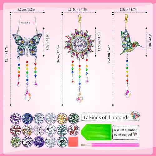 Miniatura 6 de Manualidades para niños de 8 a 12 años, regalos de cumpleaños para niñas de 6, 7, 8, 9, 10 y 11 años, kits de pintura de diamantes para niñas,