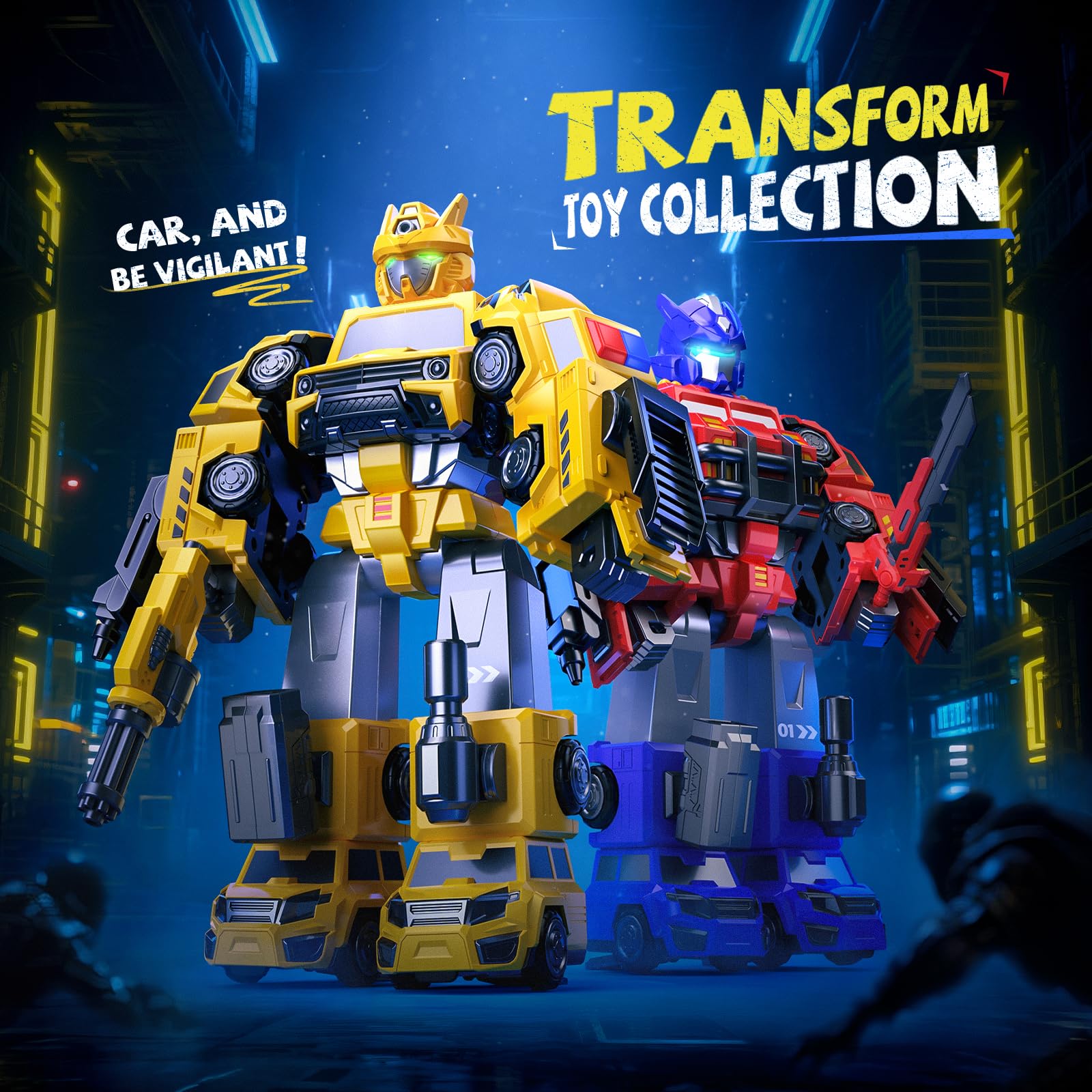 Robot de construcción magnética 5 en 1, regalos para niños de 3, 4, 5, 6 años, fácil de ensamblar, camiones transformadores para niños, ideales para regalo de cumpleaños para niños de 3, 4 2