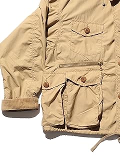 Taslan Nylon Fishunting Jacket 38-18-0376-791 38180376791: Beige Taslan Nylon Fishunting Jacket 38-18-0376-791 38180376791: Beige