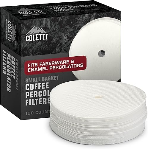 COLETTI Filtros de café para percoladores  Filtros de café de disco para percoladores  Para cafeteras percoladoras esmaltadas clásicas  Que no