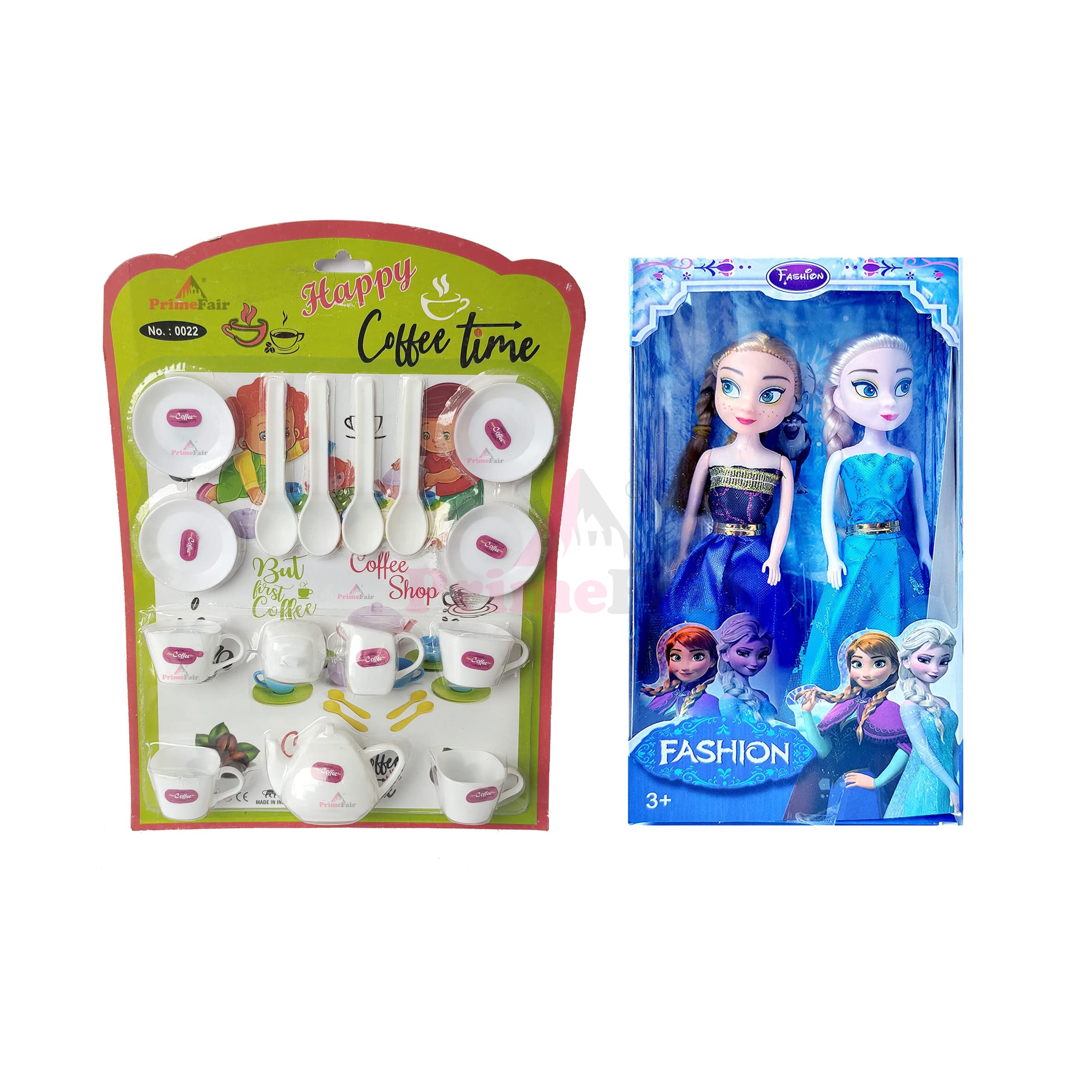 PRIMEFAIR Princess Frozen Dolls 2 Sister Doll Set for Girls with Coffee Kitchen Set (Pack of 2) (B0B15NCVYL) Amazon Price History, Amazon Price Tracker
