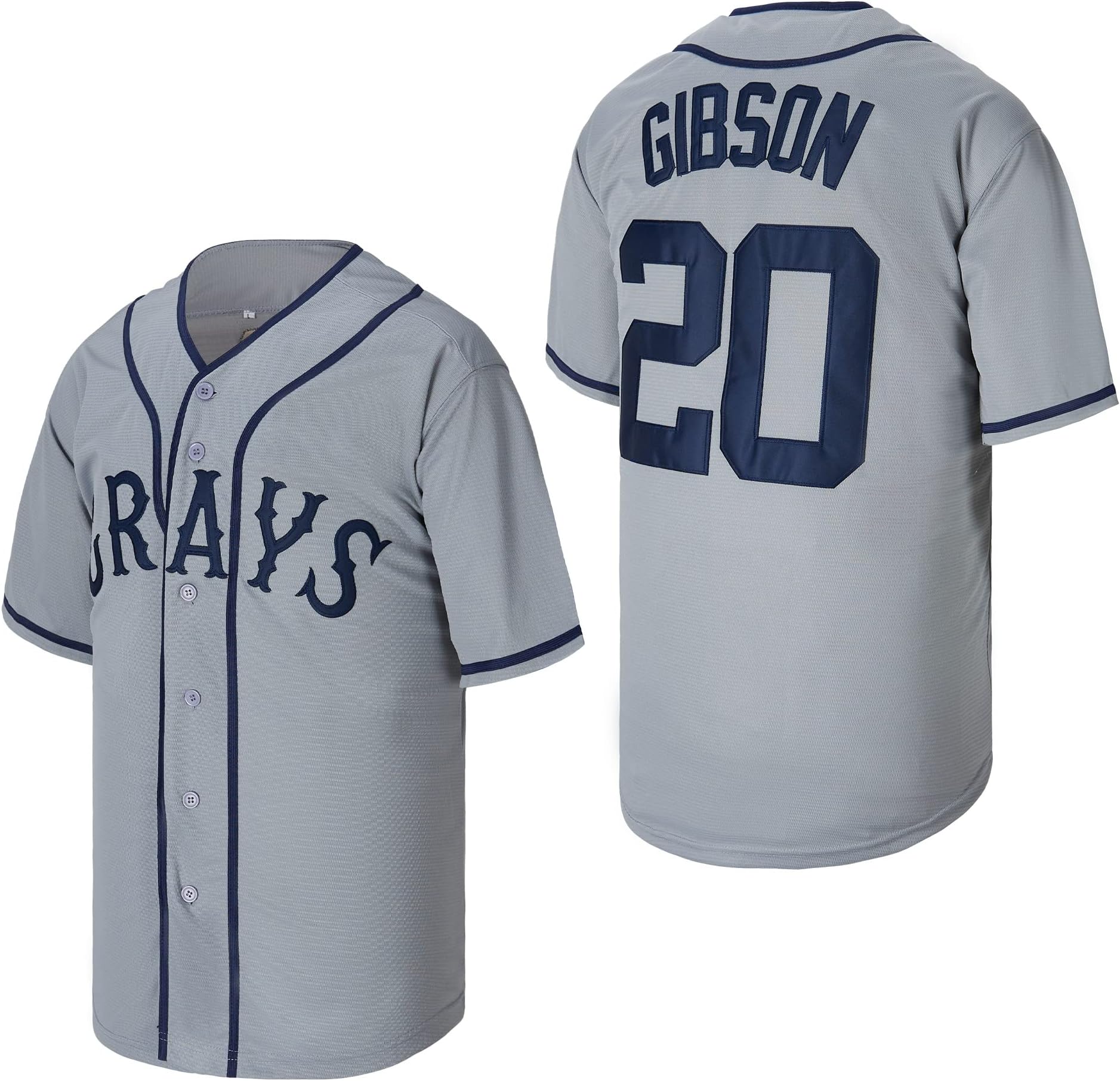 Mens #20 Josh Gibson Baseball Jersey Homestead Grays Baseball Shirt Stitched