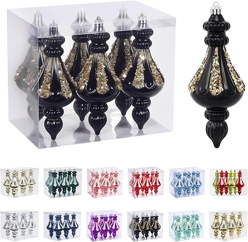 RoseCraft Juego de adornos de Navidad, 6.3 pulgadas, bolas de Navidad inastillables, adornos colgantes para decoración de árbol de Navidad, para disponible en Yaxa Costa Rica