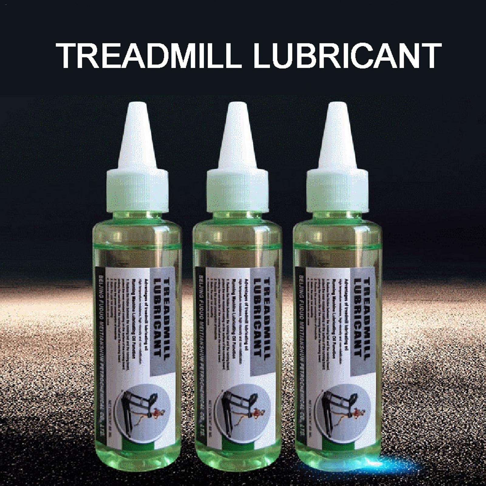 3 Flacons Lubrifiant Silicone Pour Tapis Roulant - 60ml - Réduction Bruit Et Usure - Entretien Matériel Fitness