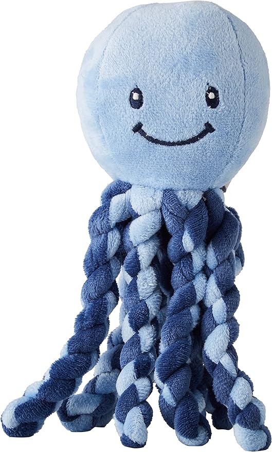Amazon Nattou ナチュー Lapidou Piu Piu 赤ちゃん 用 ぬいぐるみ タコ 動物 おもちゃ 新生児 幼児 未熟児 ソフト 抱き枕 洗える かわいい 柔らかい 気持ちいい ベビー シャワー ギフト プレゼント 男の子 女の子 国内正規品 厚生労働省認証済 ネイビーブルー ライト