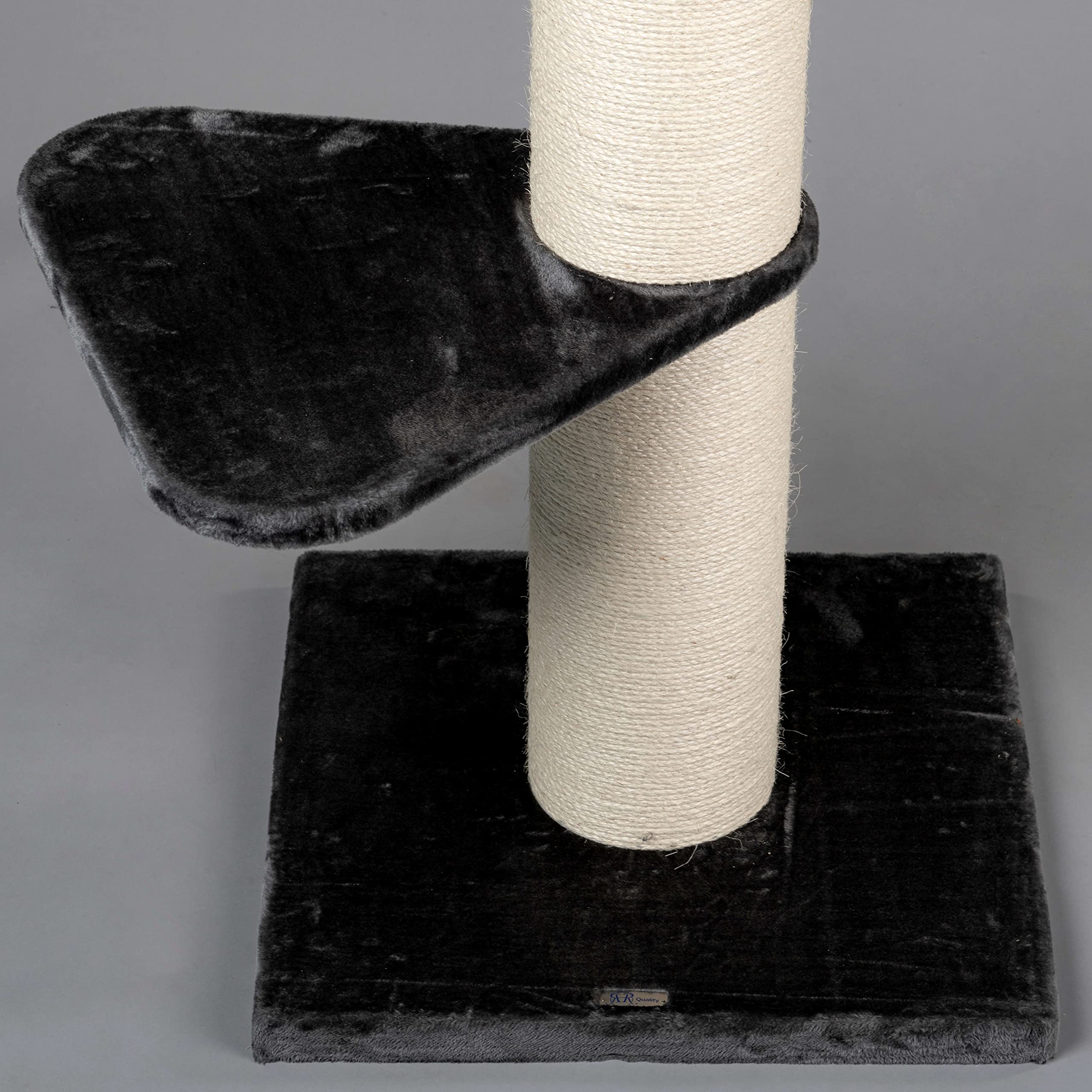 RHRQuality Cat tree for large cats Maine Coon Tower Dark Grey floor to