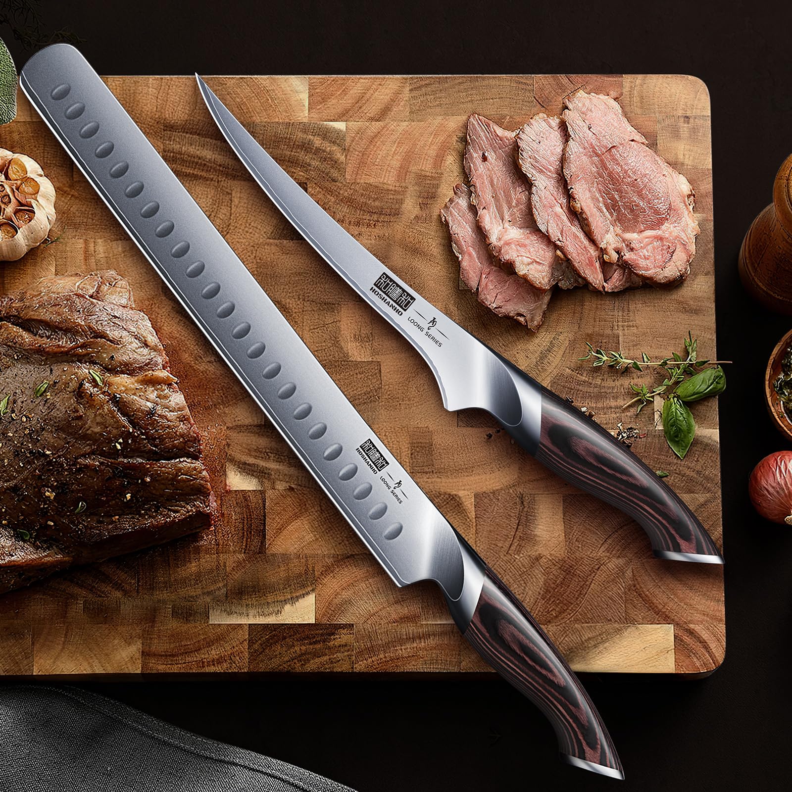 HOSHANHO BBQ Carving Knife Set - Slice Meat Like a Pro -6 HOSHANHO BBQ Carving Knife Set - Slice Meat Like a Pro -6