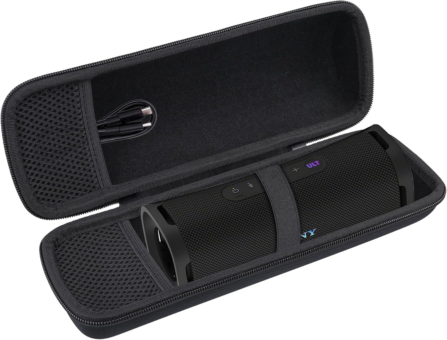 co2CREA Hard Case Replacement for Sony ULT Field 1 Wireless Ultra Portable Bluetooth Compact Speaker (Black Case) - Image 2