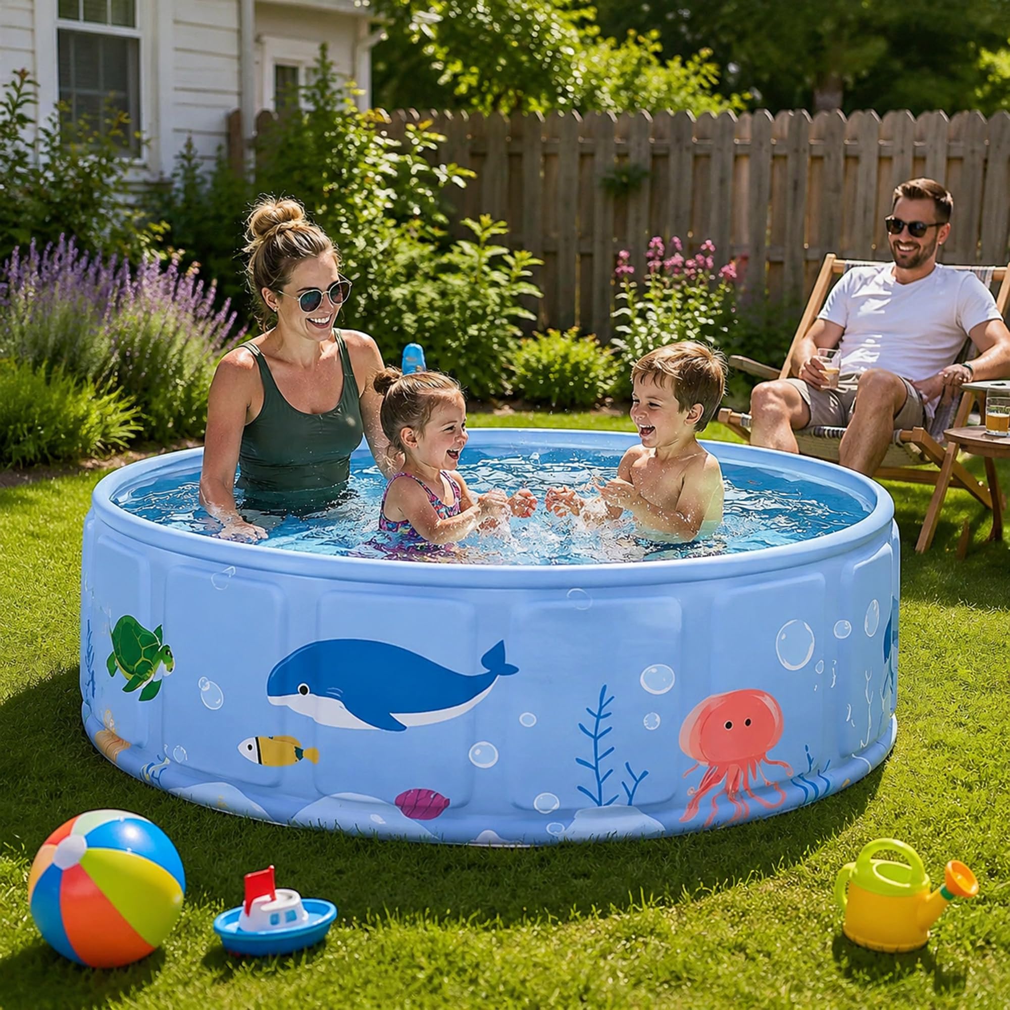 Piscina Elevada Redonda para Niños y Toda la Familia
