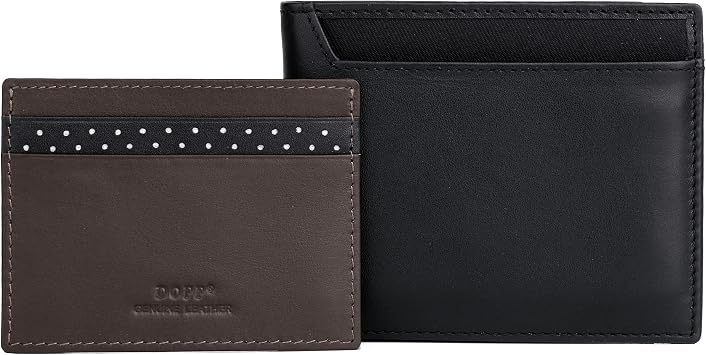 Dopp Alpha Thinfold Wallet with Removable Billfold & Card Case - Black