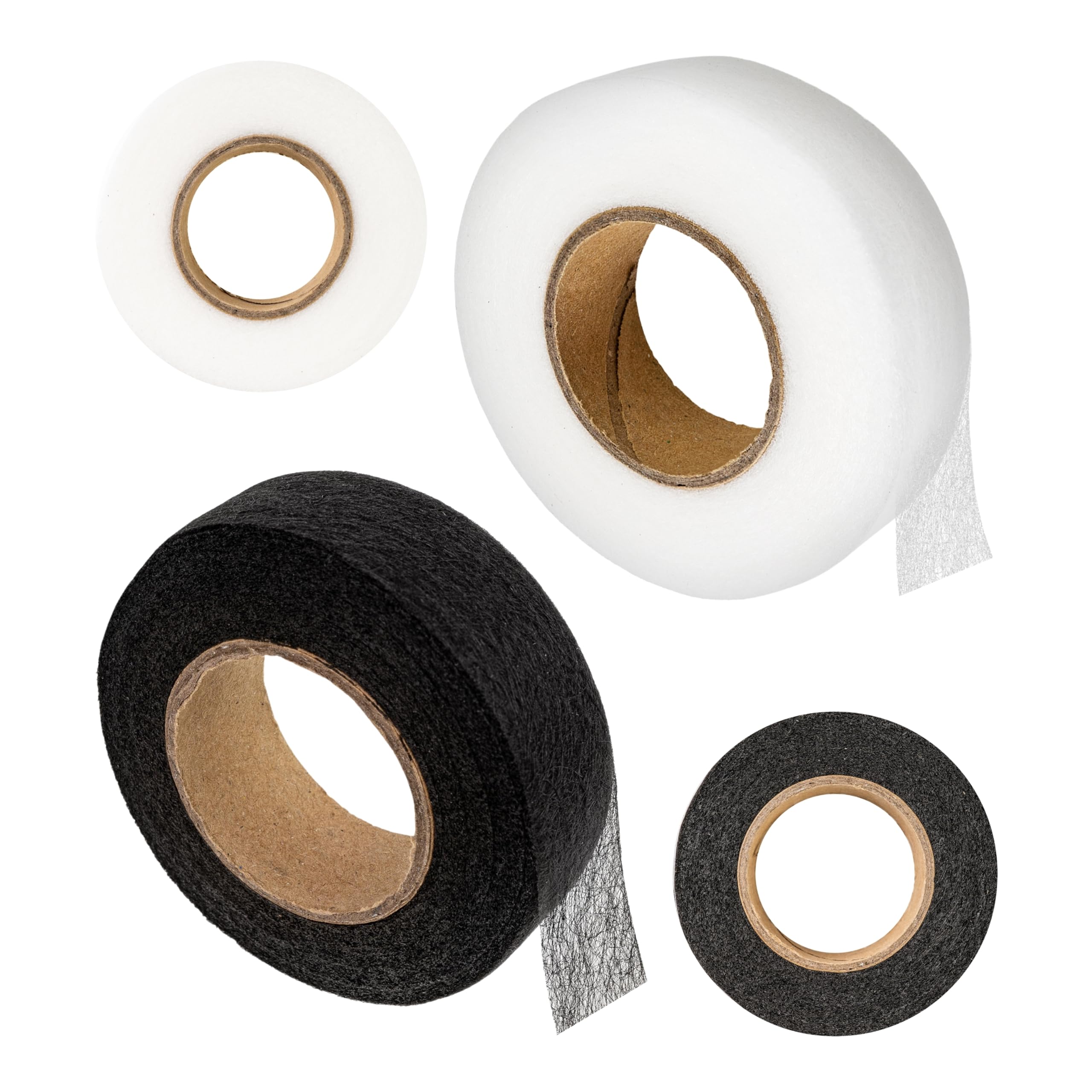 GOTRUST Bande d'ourlet thermocollante de 70 yards - Largeur : 40 mm - Noir - Lavable - Ruban adhésif double face - Pour épissage de tissus, pantalons, rideaux