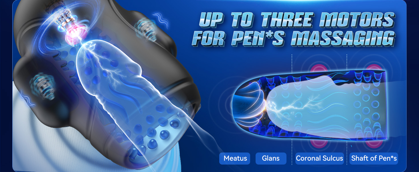 Amazon.com: Male Sex Toys for Men Glans Vibrator - baiwatt Male Maturbator  with 10 Licking Vibrating Modes & 3 Motors Stroker & Smart AI Sync App for  360 Pocket Pussy Wrap, Adult