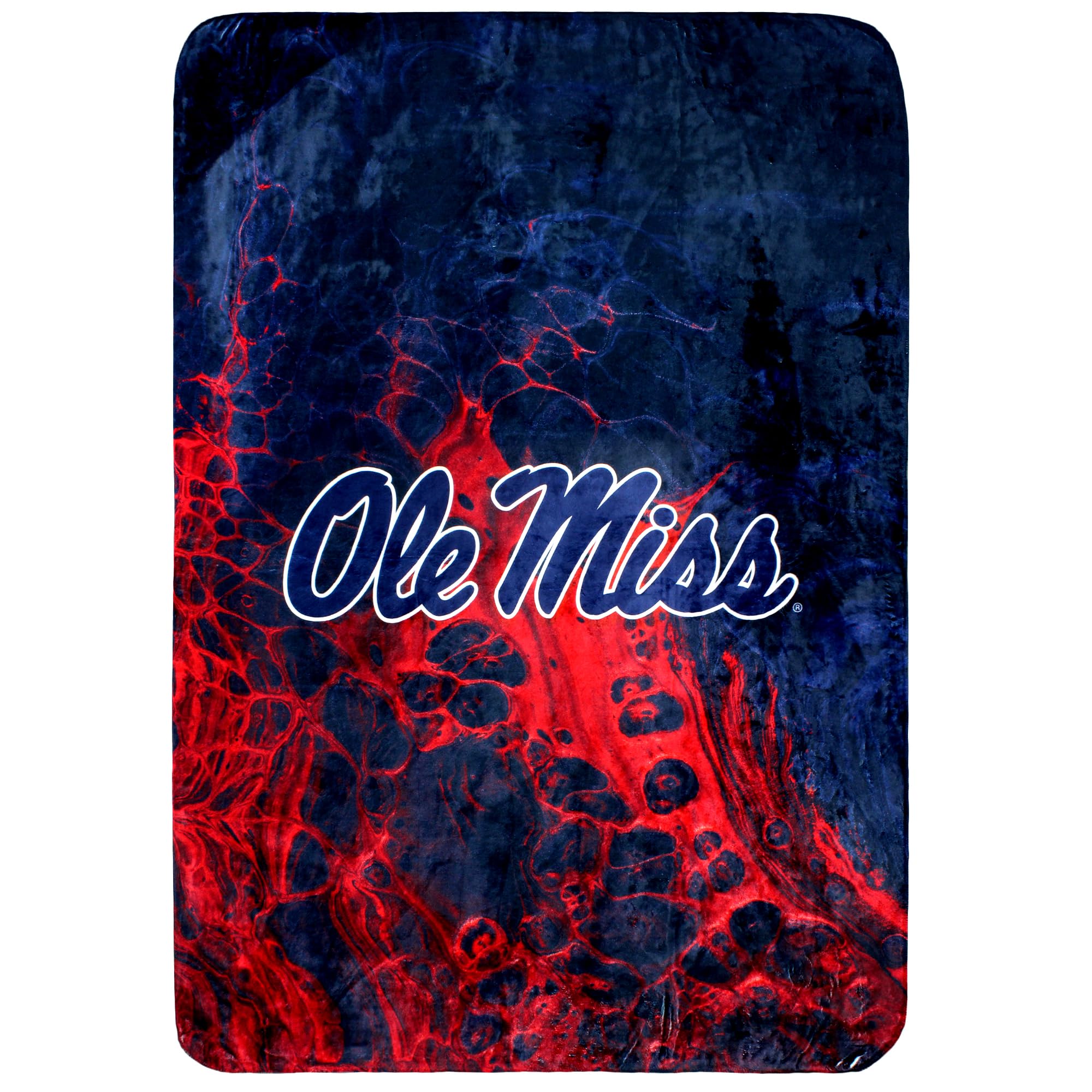 College Covers Everything Comfy Ole Miss Rebels Color Swept Soft Throw Blanket, 30" x 40"