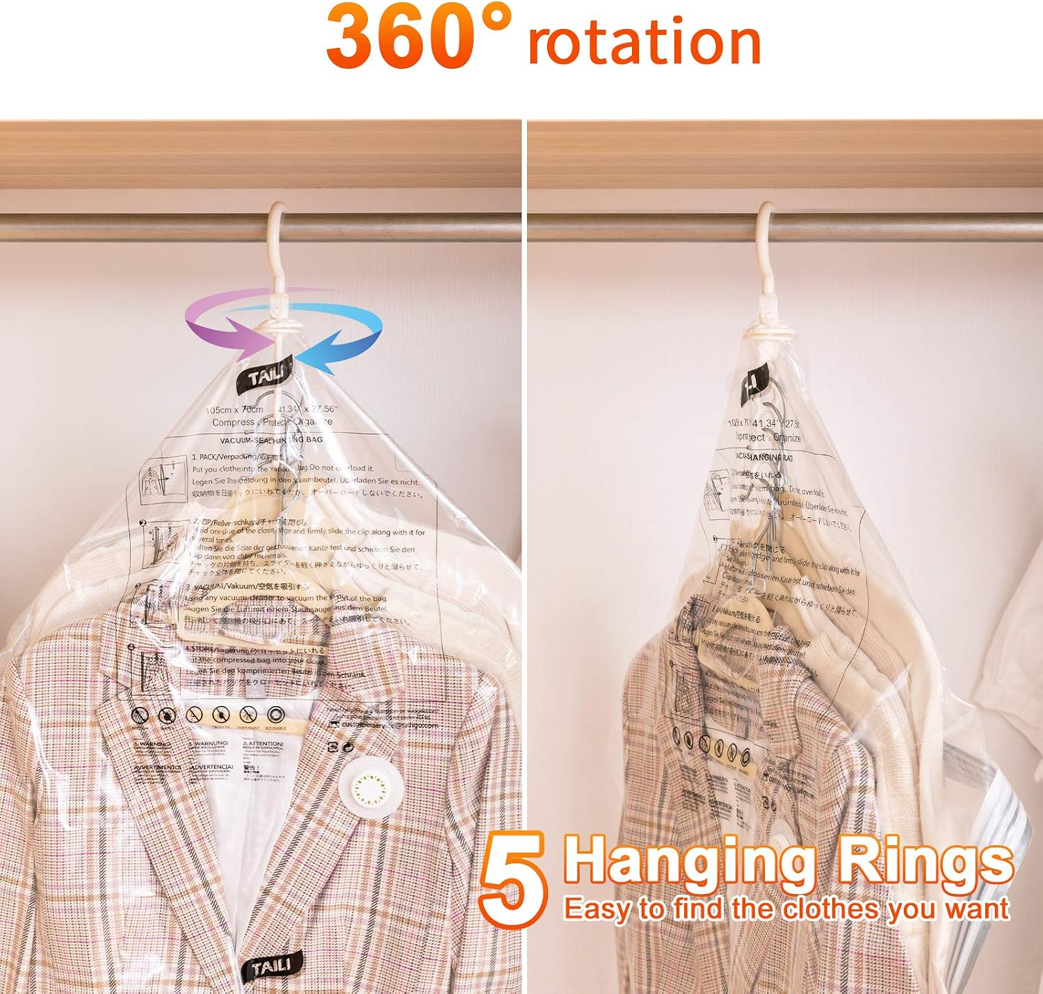 Hanging Vacuum Storage Bags - Image 4