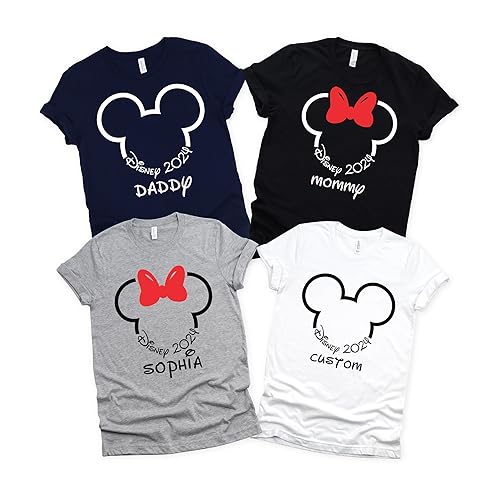 Miniatura 1 de D#sney Vacation 2023 2024 Shirt, Family Trip Essentials Shirts, D#sneyland Family Matching Shirts, M#ckey & M#nnie Mouse Personalized Outfit, Travel