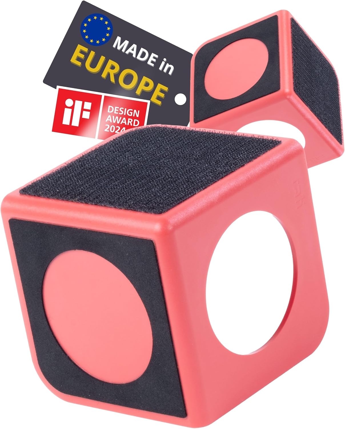 rati Nook Trunk Organizer Blocks for Cars and SUVs, Adjustable Cargo Dividers with Dual Grip Pads, Works on Carpeted and Plastic Trunks, Set of 2 Modular Stabilizers (Red)