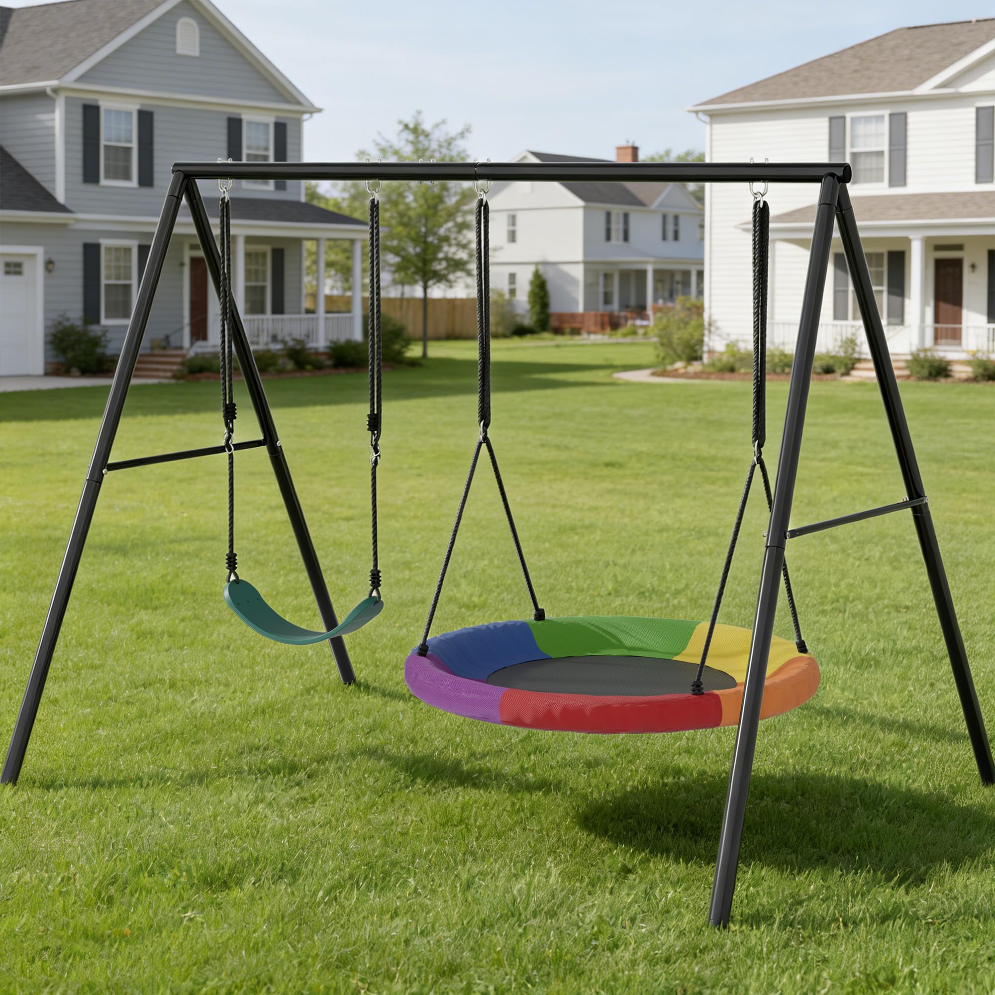 Amazon.com: SYESWAY 440lbs Swing Frame Set with Stand – Saucer