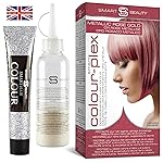 Metallic Rose Gold Hair Dye Demi-Permanent, Toner for Bleached Hair, Anti-Breakage Plex Hair Care, Vegan Hair Dye, Cruelty-Free, 100% Grey Coverage, Rose Hair Color, All Hair Types by Smart Beauty