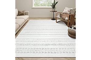 Soft Moroccan Machine Washable Farmhouse Carpet for Dining Room Table