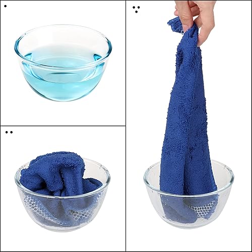 Miniatura 4 de uxcell Juego de 10 paños de cocina para platos, paños de microfibra absorbentes de secado rápido, trapos de cocina con lado de limpieza de cocina y