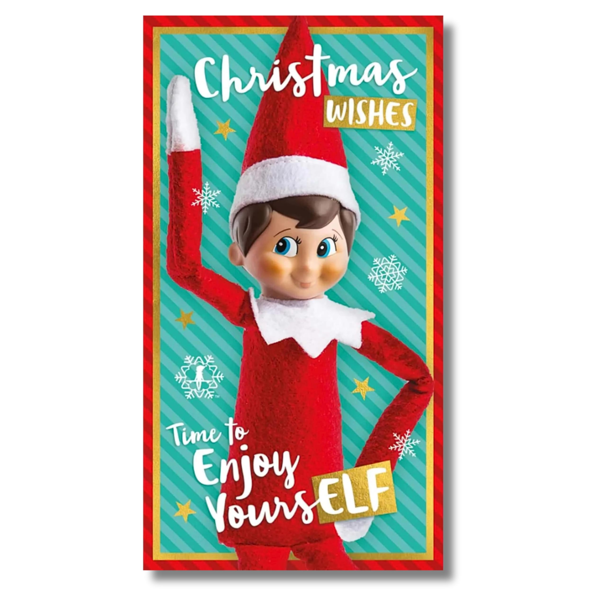Borsa Regalo Natalizia Con Elf On The Shelf – Licenza Ufficiale, Taglia Media, Dimensioni 33 X 26 Cm