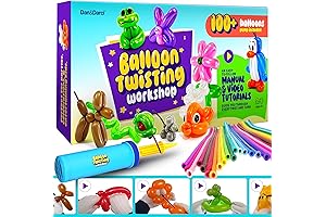 Balloon Animal Twisting Kit with Pump: Creative Crafting for Kids