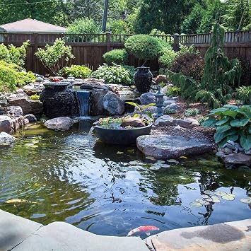 Flexible Fish Pond Film Black Pond Liner - 16x16ft 20x23ft 23x30ft 5mil/0.12mm Tear-Resistant Pond Lining HDPE Garden Pond Liners for Waterfall Fish Ponds Garden Fountain (Size : 1x4m/3x13ft)