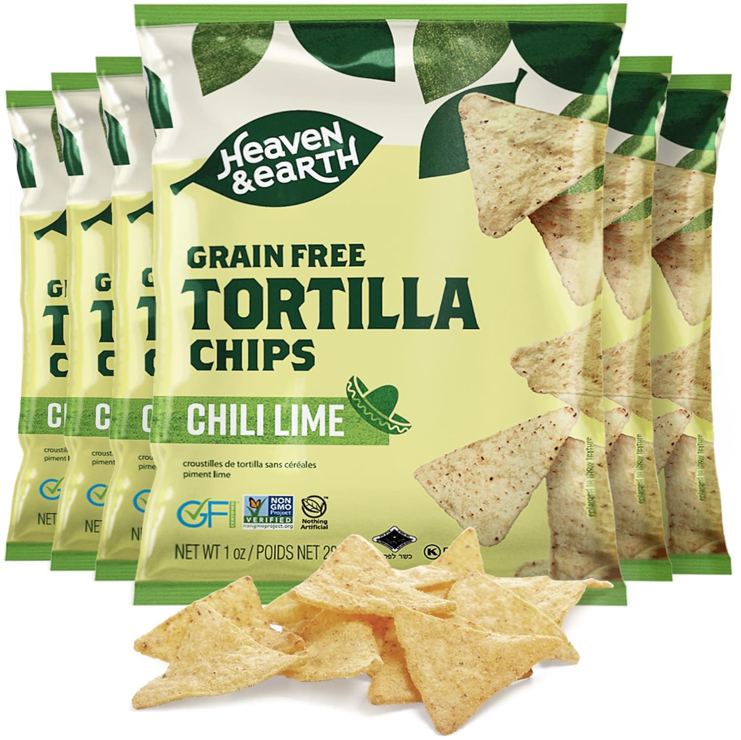 Heaven & Earth Chili Lime Tortilla Chips, Grain Free