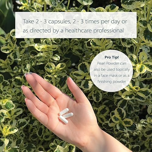 Miniatura 5 de Dragon Herbs - Cápsulas de perlas – Suplemento en polvo de perla pura para apoyar la piel, los ojos, el estado de ánimo, la ansiedad, el estrés |