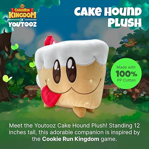 Miniatura 2 de Youtooz Cake Hound - Peluche de 1 pie, suave y adorable peluche de pastel de videojuego Cookie Run Kingdom