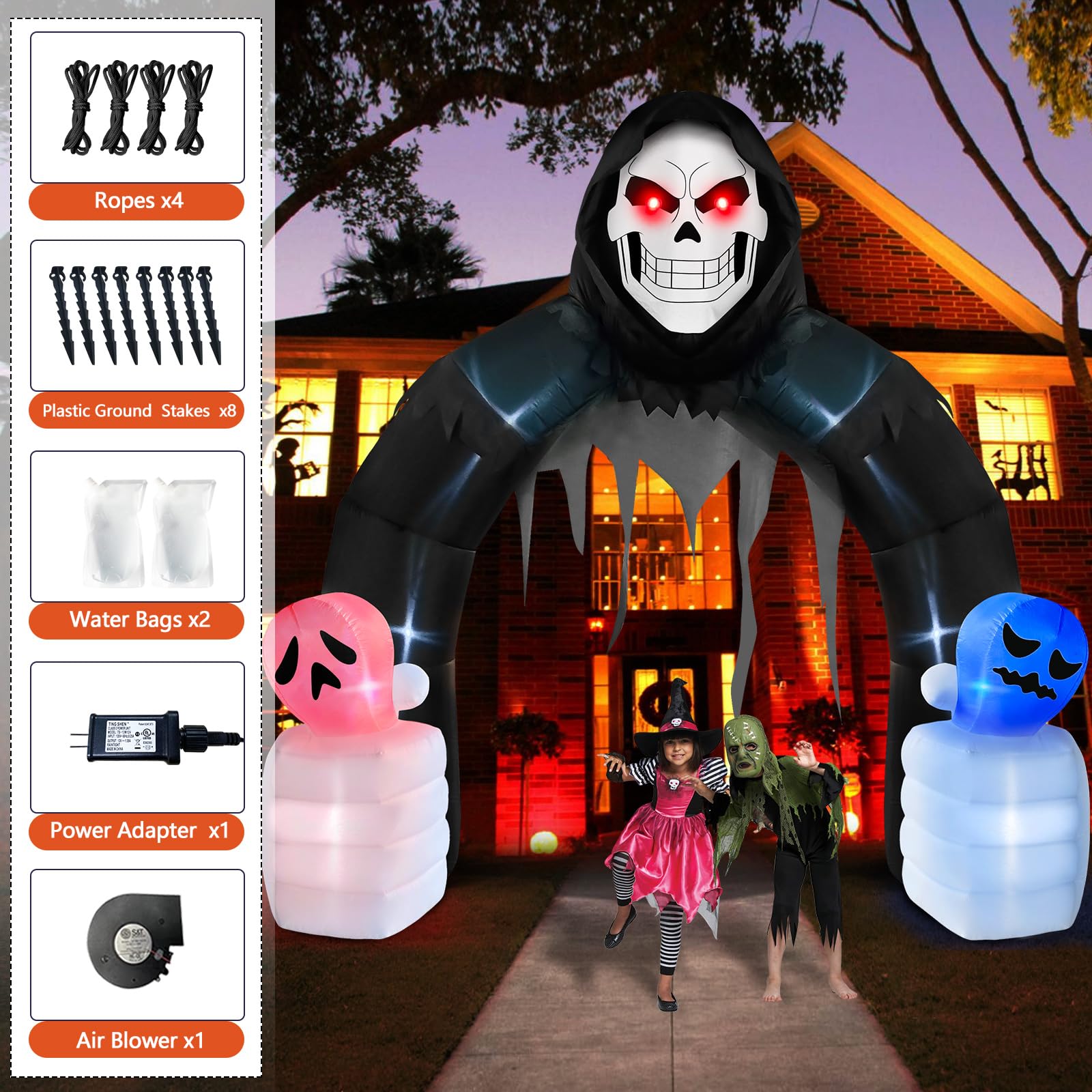 Inflables Navideños Arco Inflable Jumbo De Halloween De Pies Con