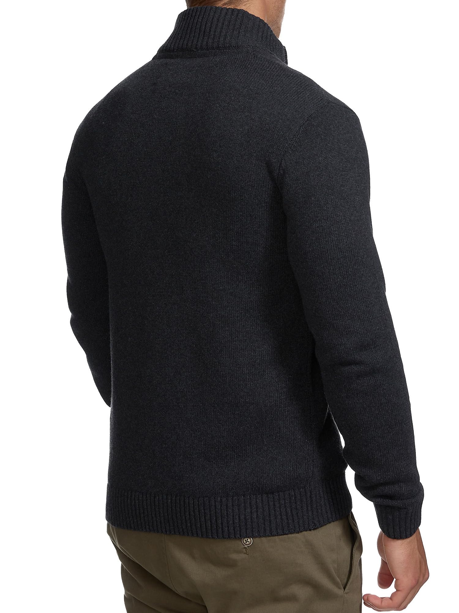 Indicode Herren INLut Strickjacke mit Stehkragen und Reißverschluss | Cardigan Feinstrickjacke für Männer