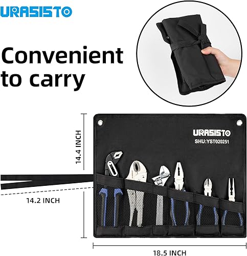 Miniatura 2 de Kit de herramientas de mantenimiento del hogar de 6 piezas para hombres, incluye junta de ranura, nariz larga, corte diagonal, alicates de bloqueo,