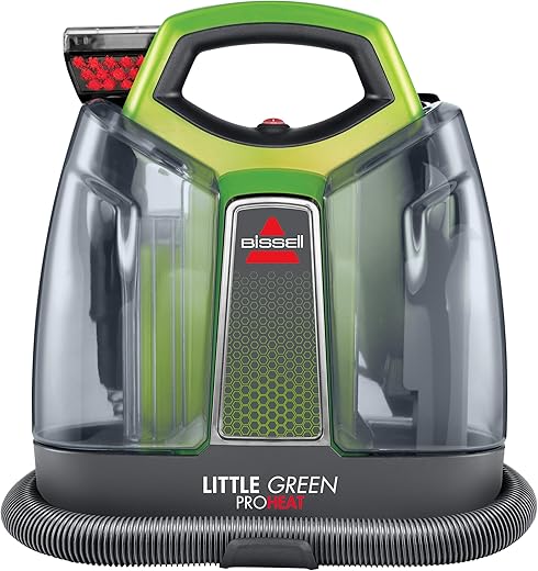 BISSELL Little Green Proheat Portable Deep Cleaner/Spot Cleaner and Car/Auto Detailer with self-Cleaning HydroRinse Tool for Carpet and Upholstery, 2513E