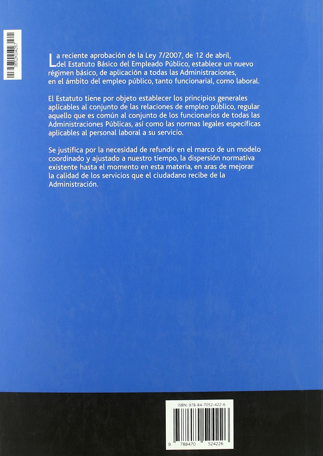 El estatuto del empleado público: en especial los contratos de suministro y de servicios (SIN COLECCION)