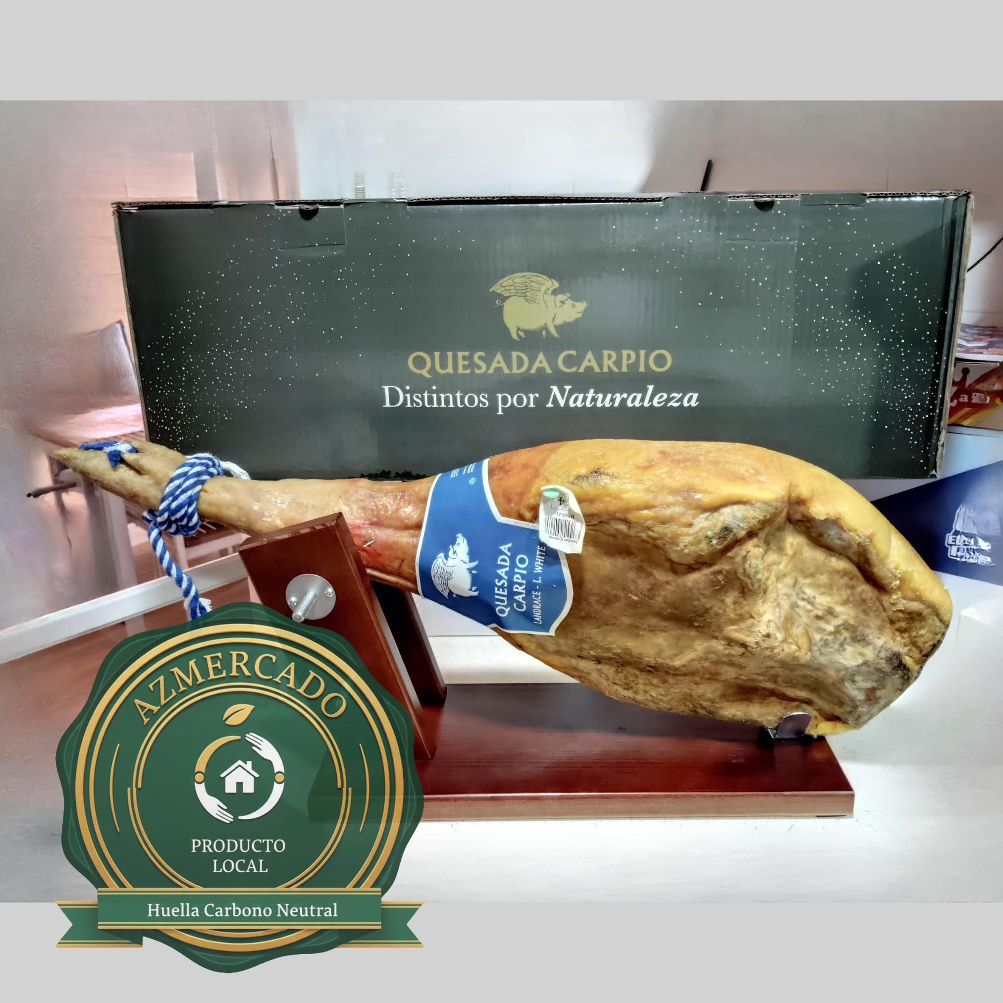 Jamón Serrano Gran Reserva Cruce Duroc · Curación 15 Meses · Pieza Entera con Hueso · Regalo y Tapas