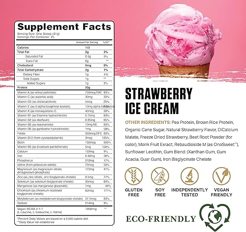 Miniatura 3 de Ambrosia Planta - Polvo de proteína a base de plantas 20g  Polvo de proteína vegana libre de lácteos con aminoácidos BCAA  Apto para dieta