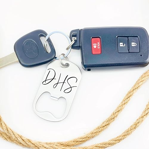 Miniatura 2 de Initials Groomsman Bottle Opener Gift Personalized Gift Bottle Wedding Party Gift From Groom and Bride INITIALS-BOTTLE (Groomsman)