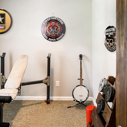 Miniatura 249 de American Art Decor Letrero de metal con forma de cúpula – Decoración retro de habitación para bar, cueva de hombre, garaje, sala de juegos, Corona