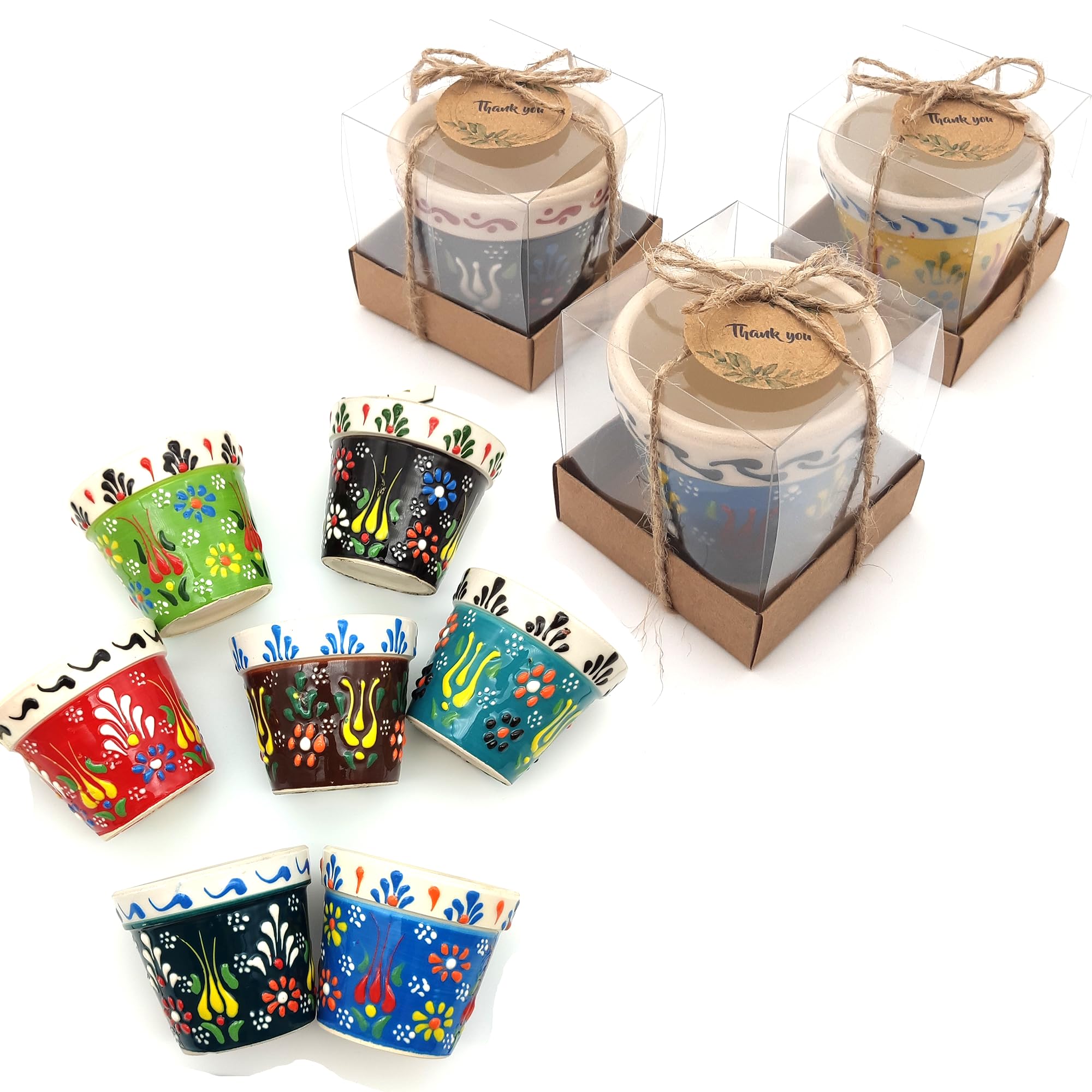 Bomboniere per addio al nubilato per ospiti, vaso in ceramica per piante grasse in scatola, bomboniere per gli ospiti, sfuso, regalo per feste in spiaggia, piante grasse vive non include