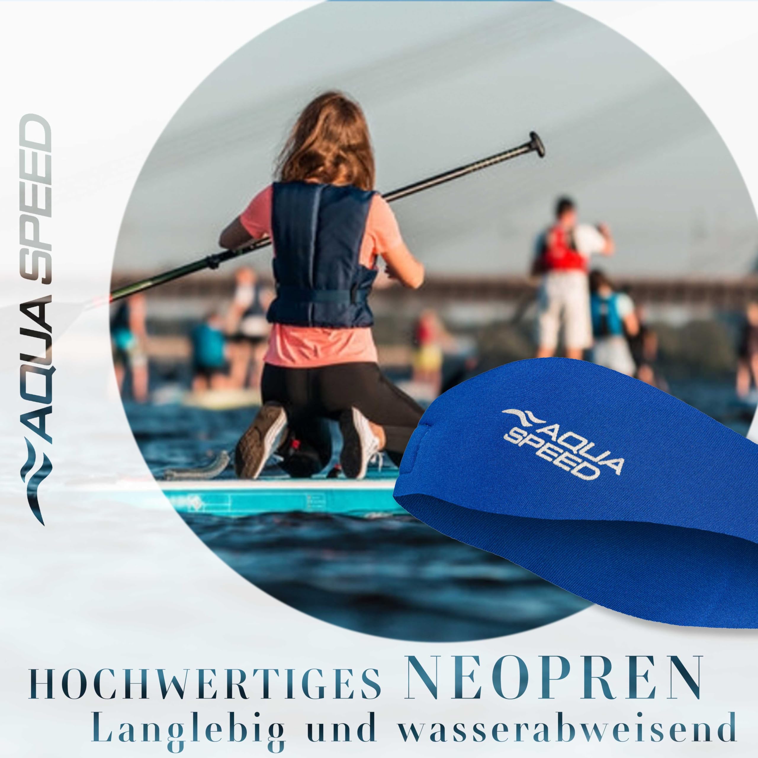 Bandeau Ajustable Velcro Bandeau Néoprène Aqua Speed EARBAND JR Enfants - 50cm - Natation, Protection Oreilles Protection Oreilles Eau