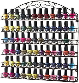 Home-it Nail Polish Rack Nail Polish Organizer Holds up to 102 Bottles Metal Frame, Unbreakable (Color Bronze)