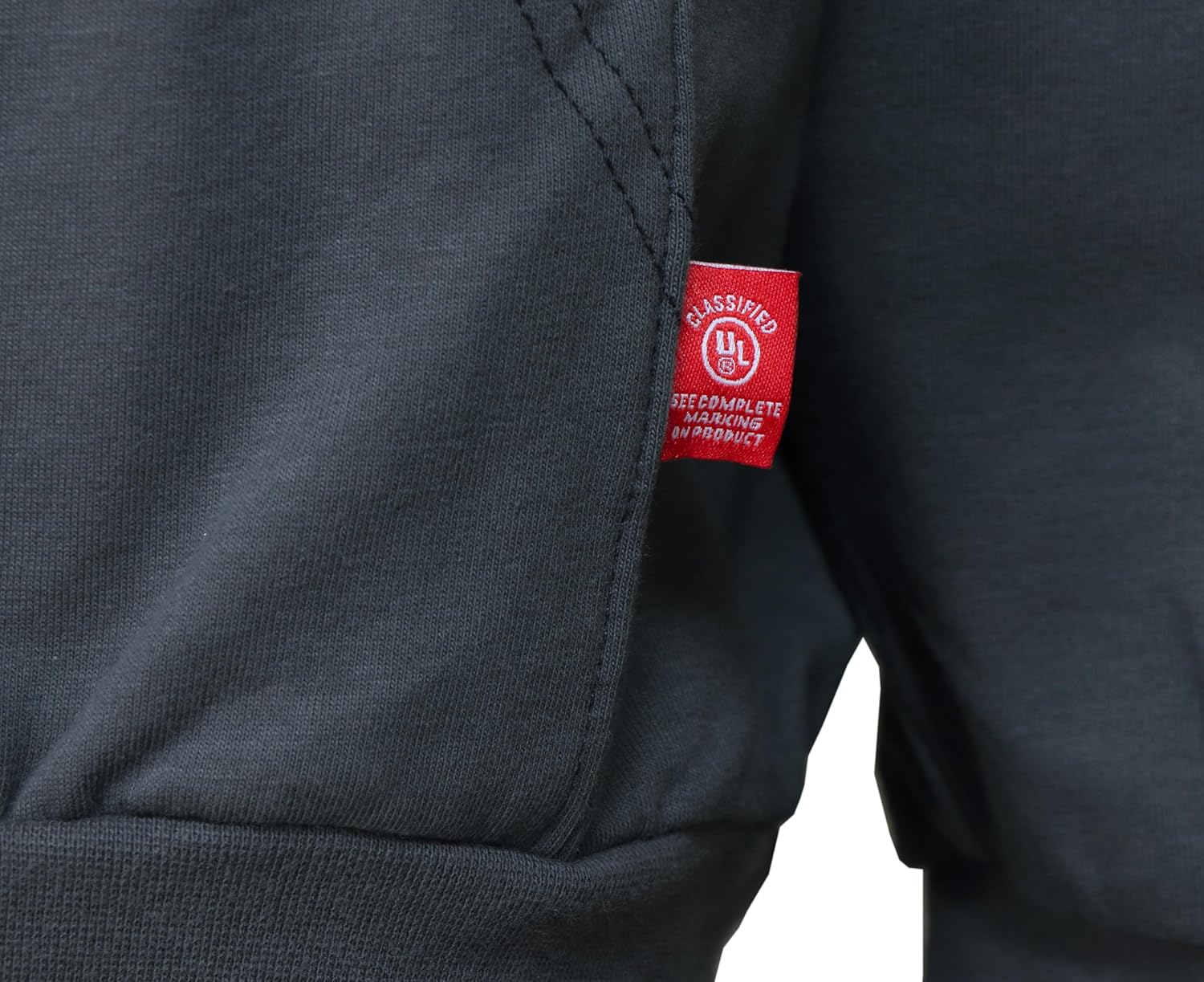 BOCOMAL FR Hoodies Zipper Front for Summer 7.5oz Lightweight Cotton Flame Resistant Sweatshirt（Non Fleece） - Image 5