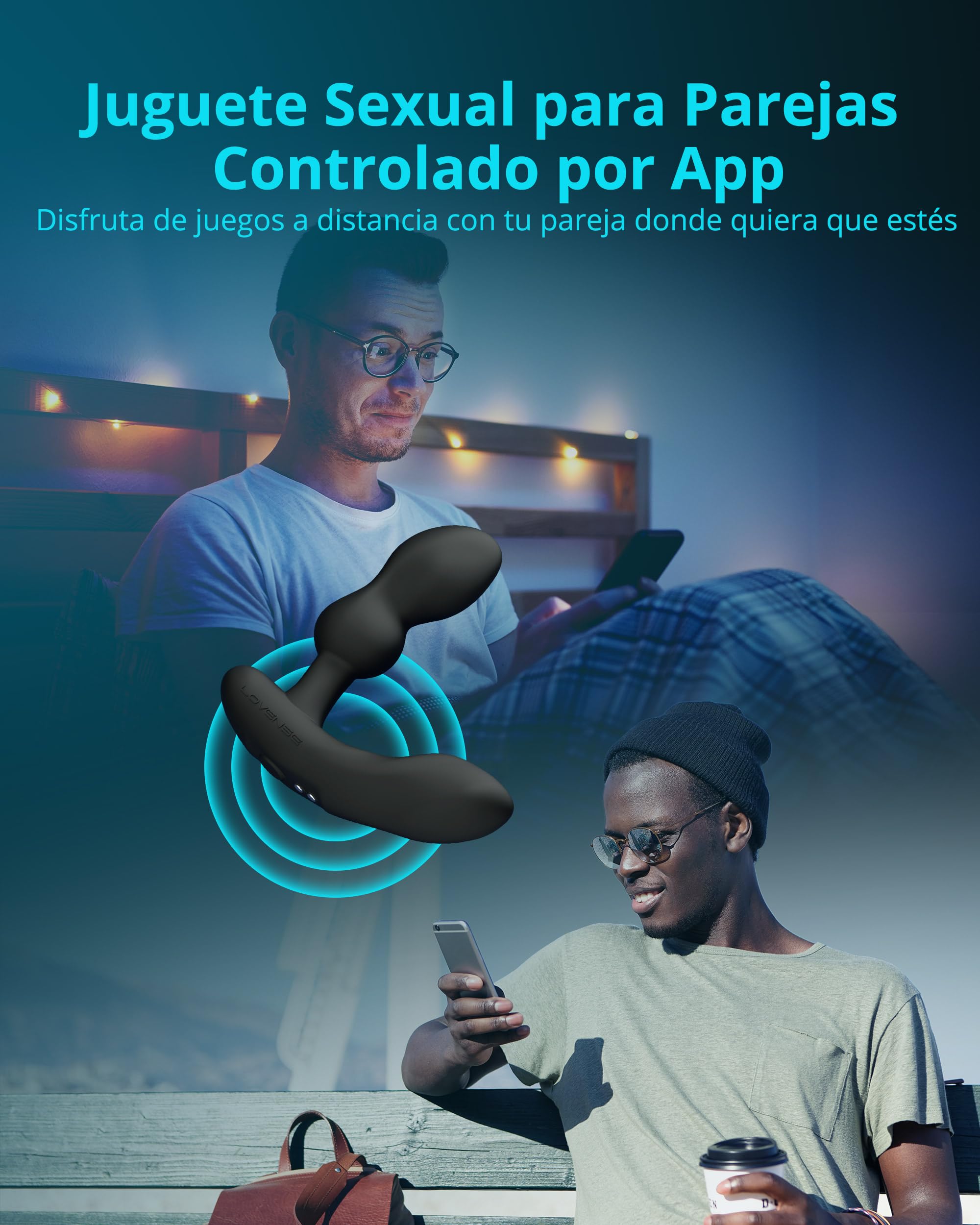 LOVENSE Edge 2 Estimulador de Próstata Hombre Plug Anales,con Vibración App