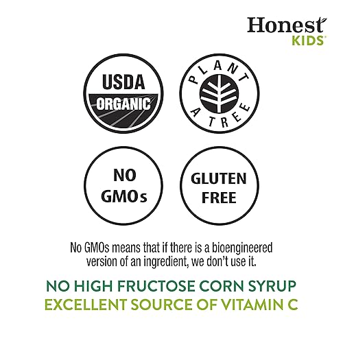 Miniatura 6 de Honest Kids Bebida de jugo orgánico, Appley Ever After, caja de jugo de 6.75 onzas líquidas, paquete de 40