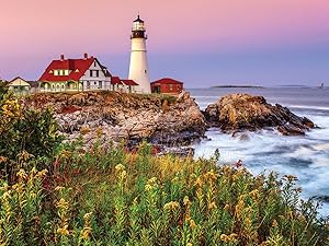 White Mountain Puzzles Maine Lighthouse 1000-Piece Puzzle