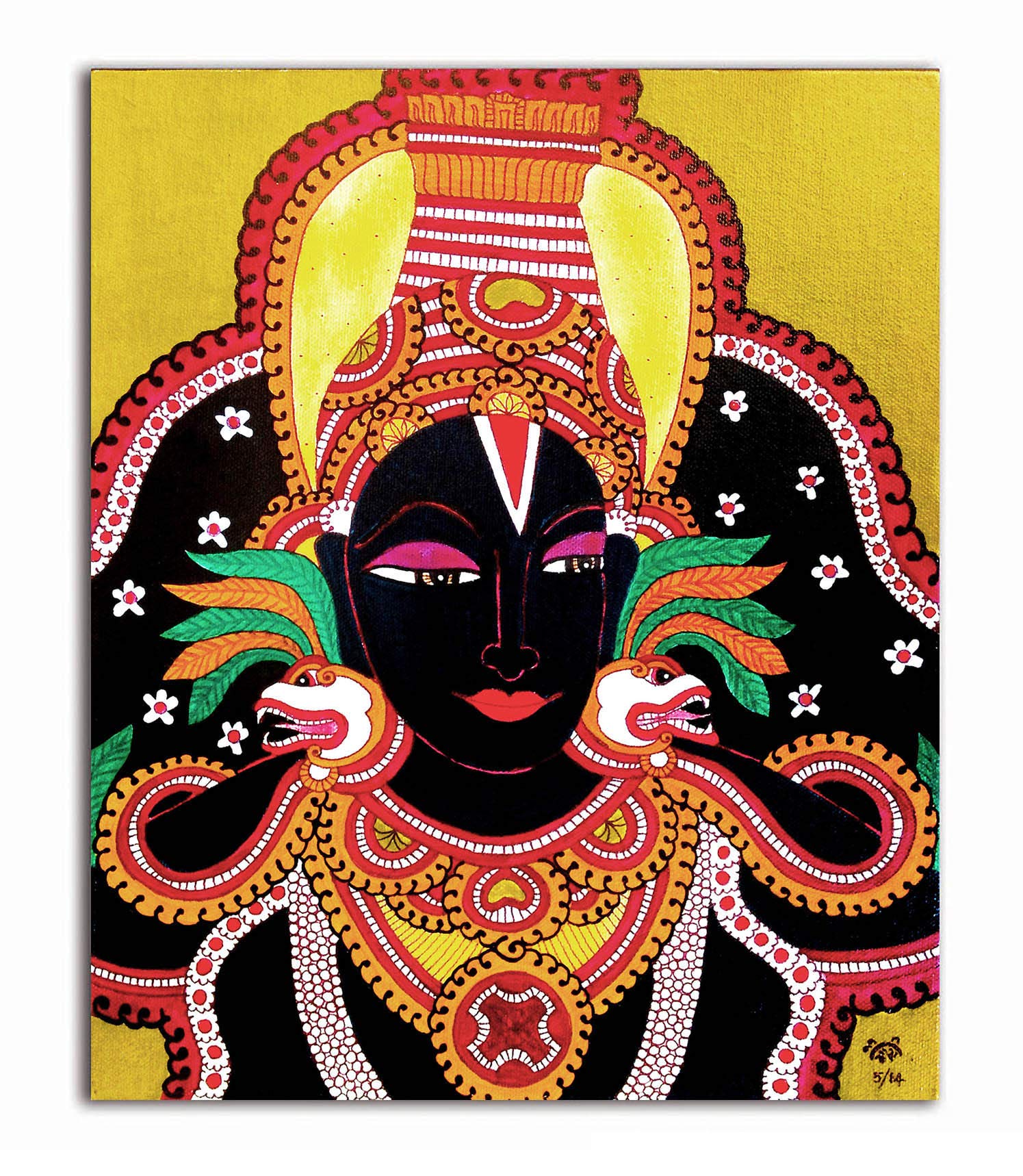 Buy Tamatina Kerala Mural Canvas Paintings Jai Jagannath Sri Krishna Krishna Paintings
